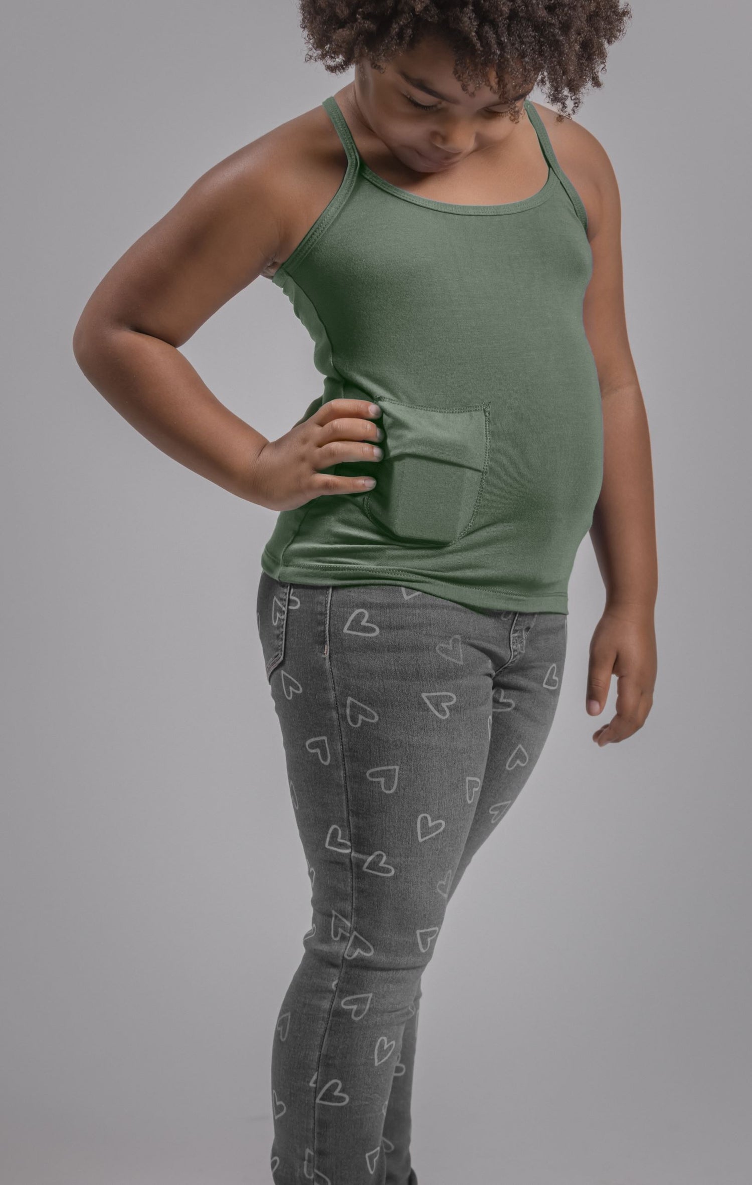 Girl's Everyday Stretch Cami Tank with Insulin Pump Pocket – Revel Wear Inc.